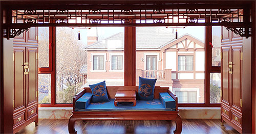 禅城中式实木花格挂落别墅室内横挂定制