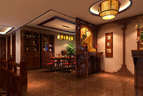 禅城中式家庭装修精品住宅设计效果图
