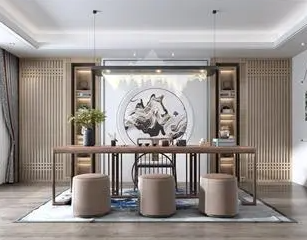 禅城新中式风格茶室如何规划设计